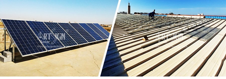 solar roof mounting system and solar ground mounting system