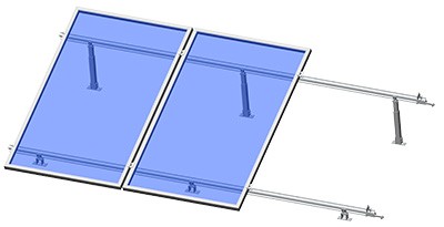 Montaje solar de techo plano