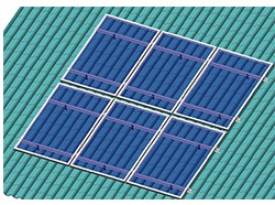 sistema de montaje solar de techo plano