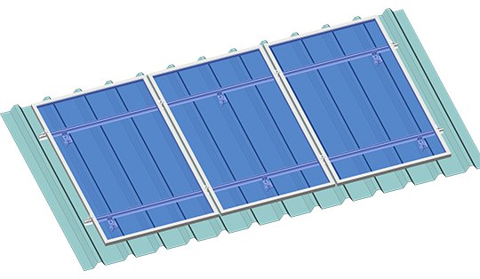 techo del sistema de montaje solar