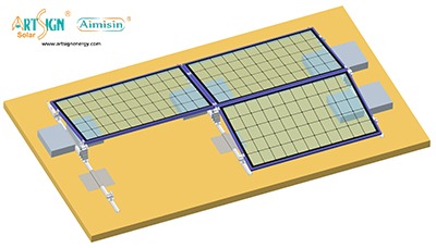 Lastre de paneles solares en tejados planos