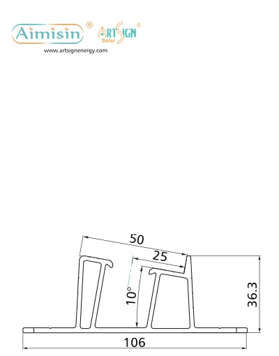 Dimensión de la pata delantera