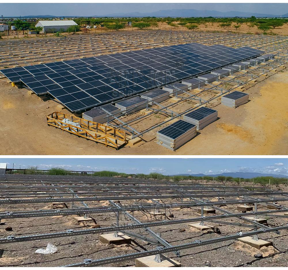 Ground solar pv mounting steel structures