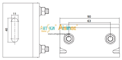 ART SIGN solar racking for standing seam roof AS-SRC-06