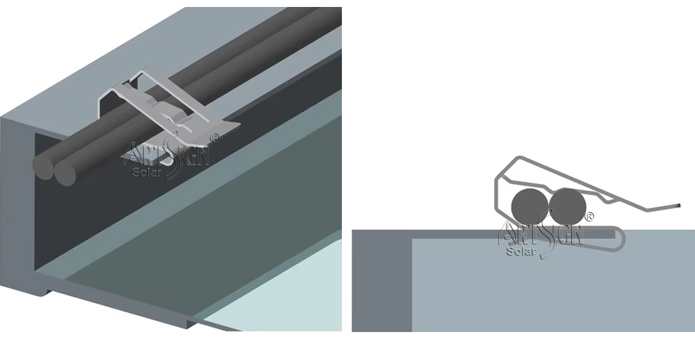 Electrical wire cable clip