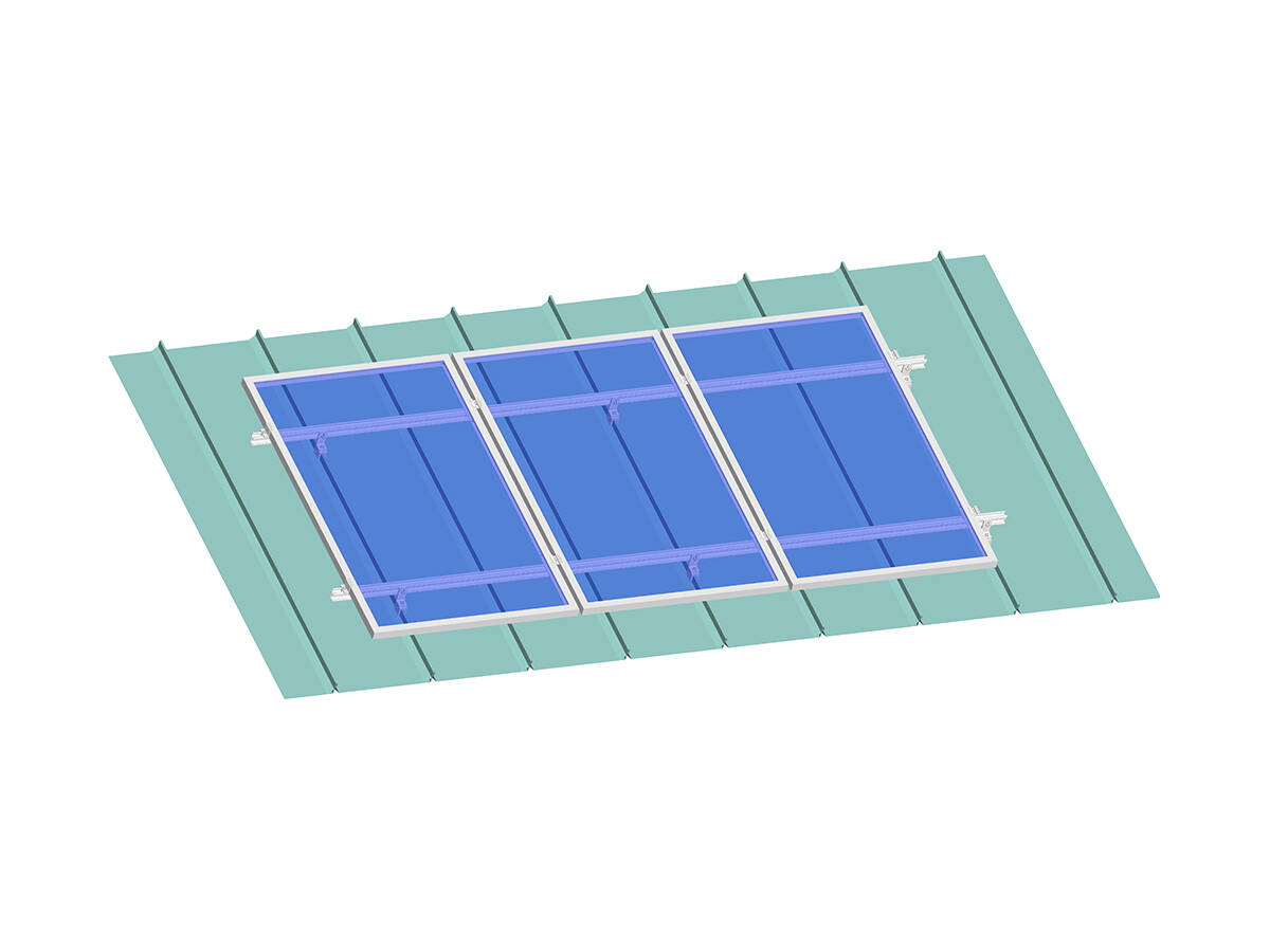 Standing seam roof abrazadera del panel solar trasiego de montaje 
