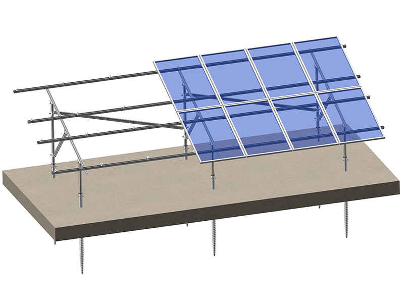 C canal de acero en tierra de paneles solares soportes de montaje 