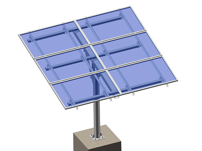 En tierra de paneles solares para montaje en poste de inserción 