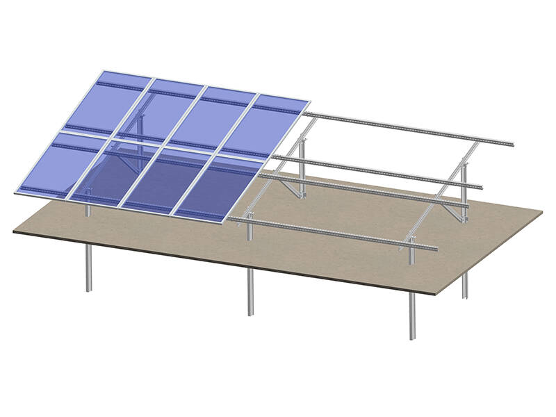 Soporte de montaje en tierra de panel solar de acero con sección de sombrero de carbono tipo c - pilar u95 