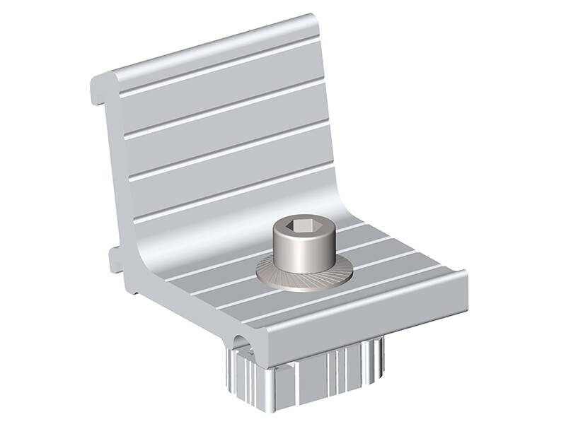 soporte de fijación de clip de abrazadera de riel solar de aluminio AS - LC - 40 