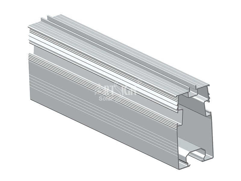 aluminio solar PV Rail Montaje AS-R-19  