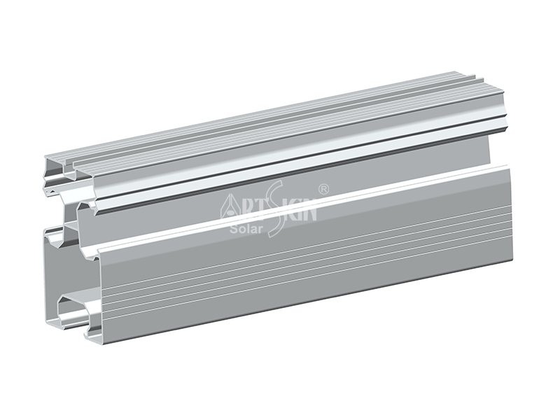 aluminio solar PV riel de montaje en panel AS-R-23  