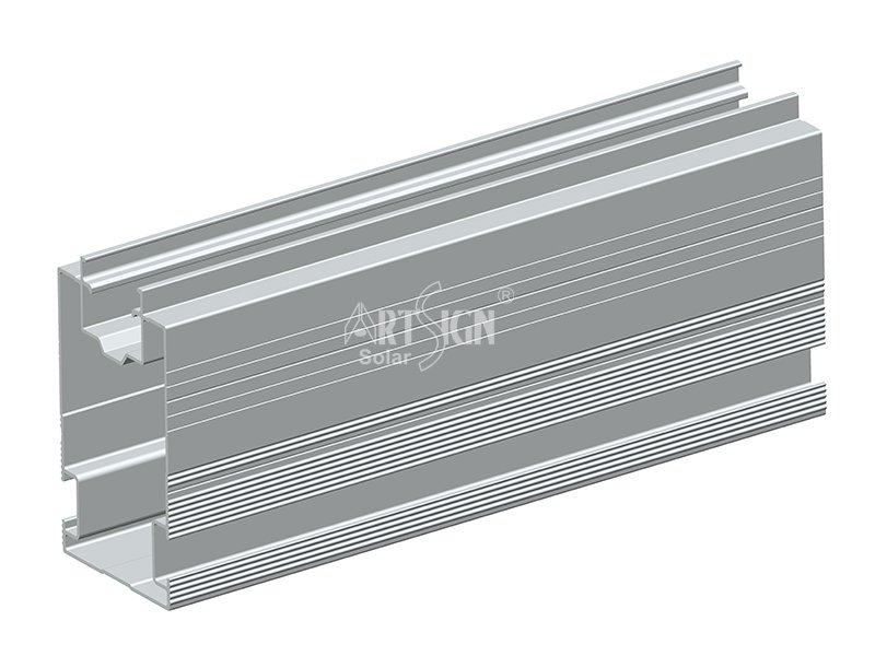 Riel de montaje en suelo de aluminio solar AS-TR105 