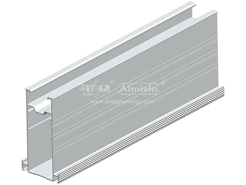 Sistema de montaje de paneles solares fotovoltaicos proveedor de rieles de aluminio AS-TR93 