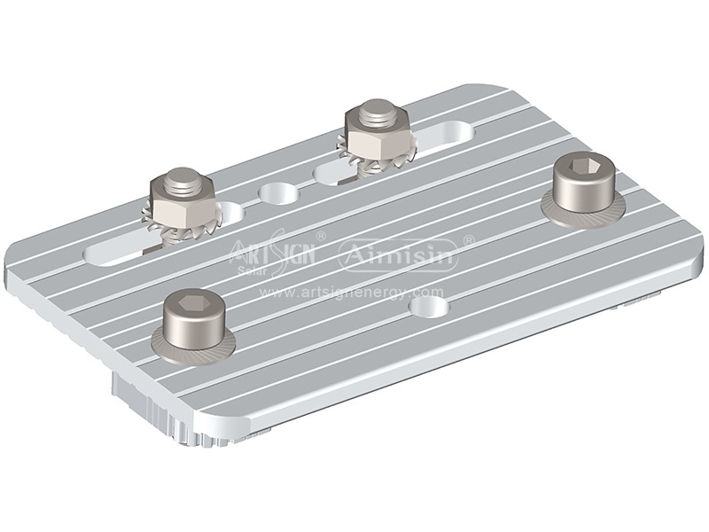 Soporte de fijación de montaje de abrazadera de módulo fotovoltaico solar a precio de fábrica de aluminio anodizado AS-AL-PF-1 