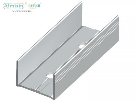 aluminum rail splice solar panel mounting