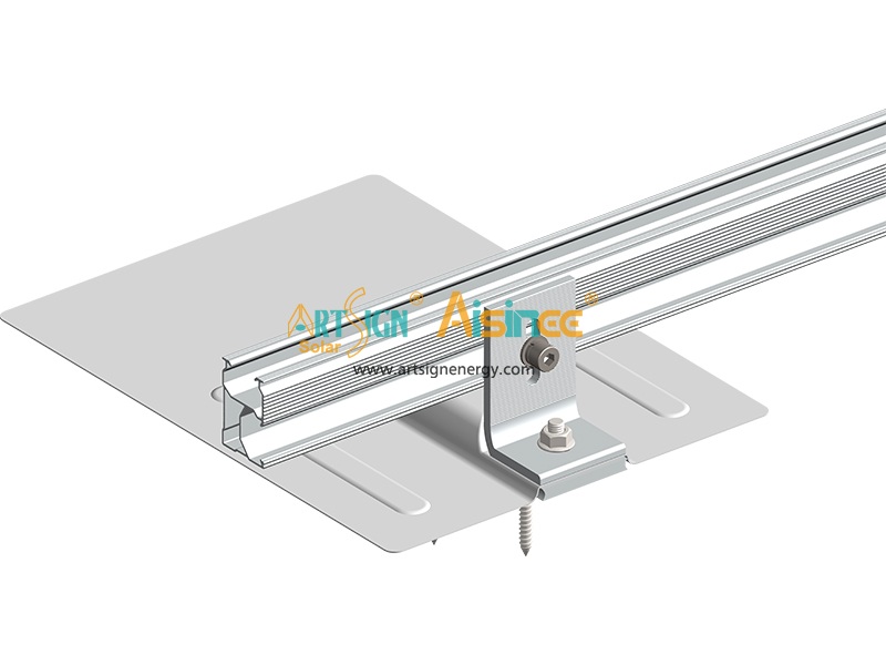 Soporte de aluminio con patas en L para sistema de montaje solar en techo, recién lanzado | Artsign