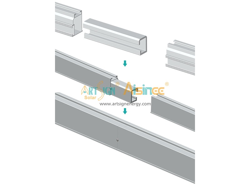 Kit de empalme para riel C 01# para montaje en riel solar