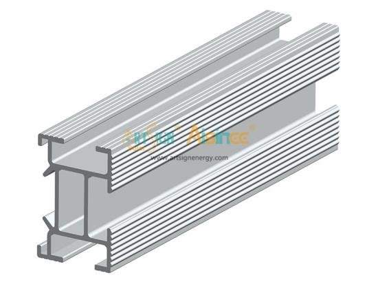 Solar panel mounting rail