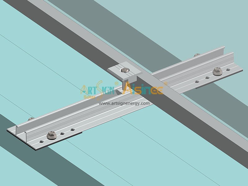 Abrazadera central de aluminio duradera de fábrica para sistema de montaje de soportes fotovoltaicos | Art Sign