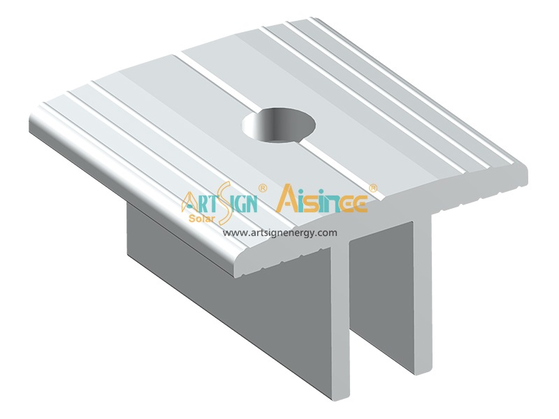 Abrazadera central de aluminio para módulo solar para fijación de panel solar con certificación CE |Art Sign