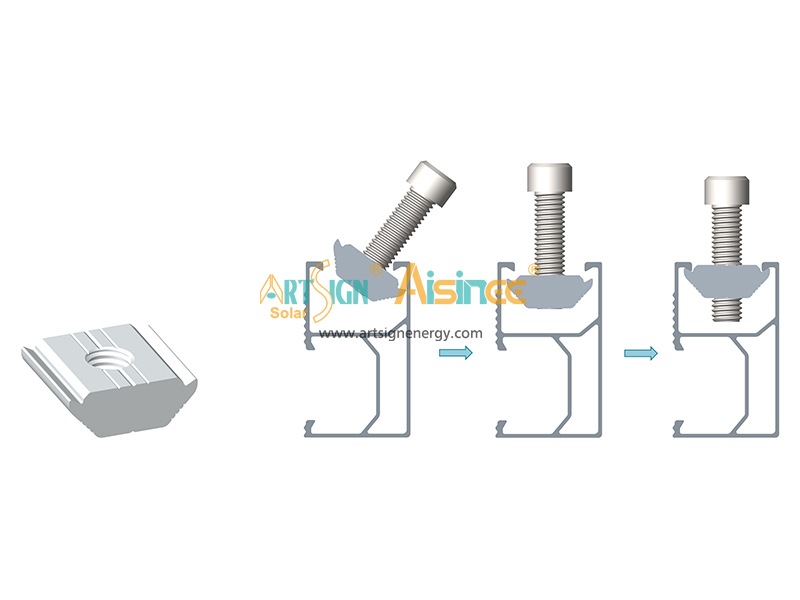 XRS-01# Conector de rieles de montaje solar