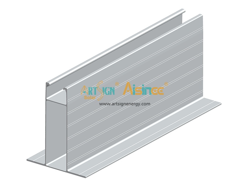Mini carril de aluminio económico del techo del metal del panel solar de la fabricación al por mayor