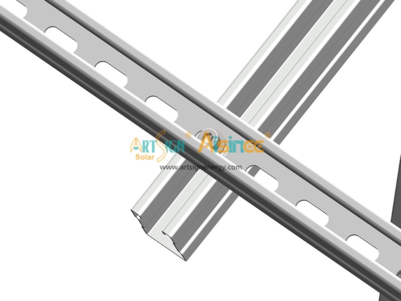 serie de módulos T para montaje en suelo de acero galvanizado en caliente - sección C41×52