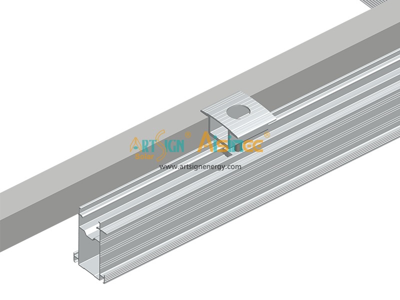 Perfil de montaje de rieles para paneles solares fotovoltaicos rieles TR65 1#