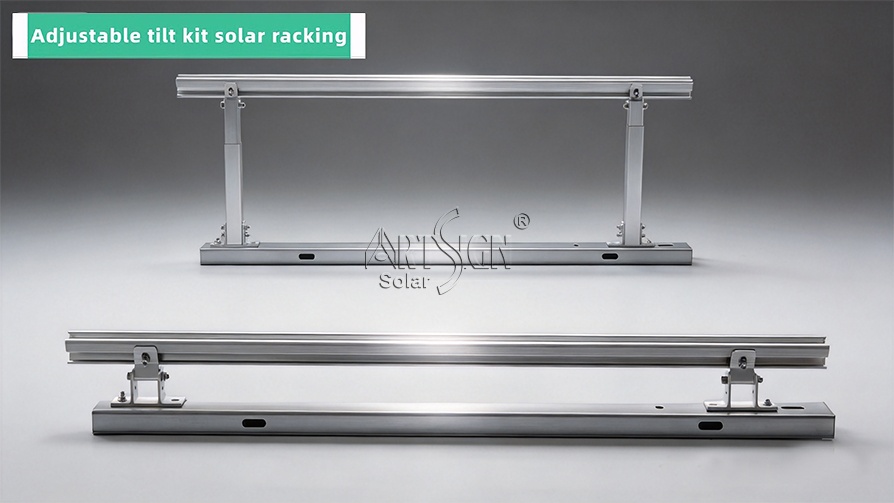 Kit de inclinación ajustable de aluminio para estructuras solares |Art Sign