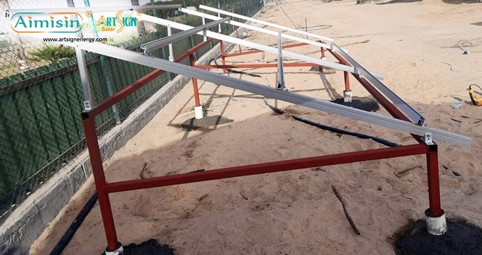 Sistema de montaje de kit de inclinación ajustable de aluminio solar de 5KW