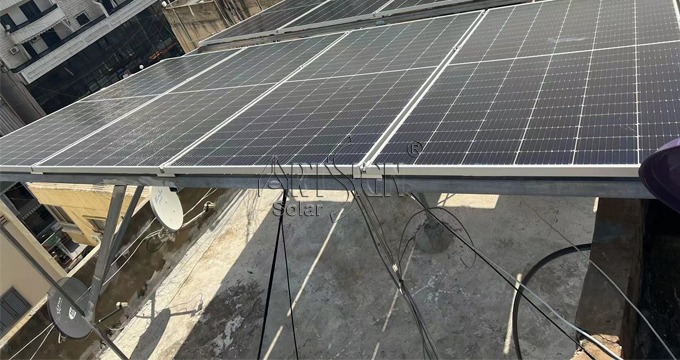 Soporte de riel corto para techo de metal solar, montaje de panel fotovoltaico | ART SIGN